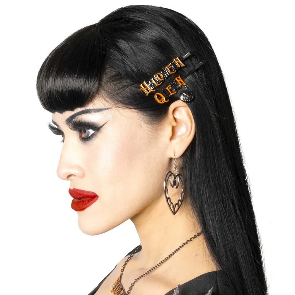 Kreepsville - Halloween Queen Text Haarspange - Mehrfarben